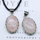Silver Round Plated Oval Crystal Pendant/Necklace