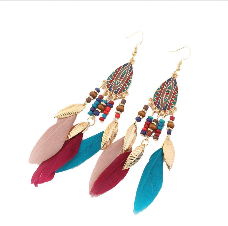 Bohemian Feather Earrings