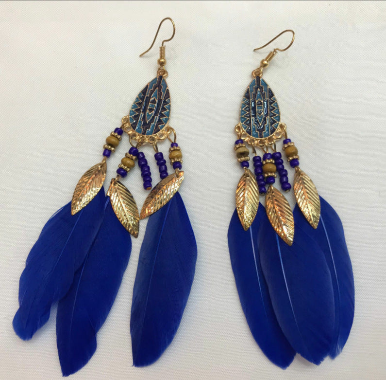 Bohemian Feather Earrings