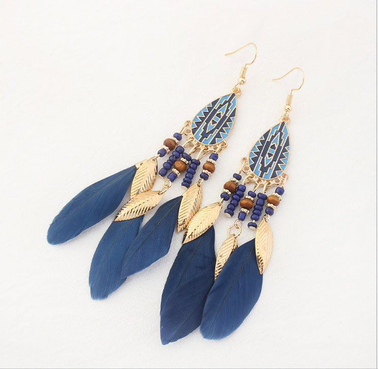 Bohemian Feather Earrings