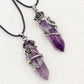 Silver Rose Double Point Pendant/Necklace