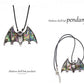 Abalone Shell Bat Necklace& Brooch