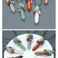 Crystal Point Chakra Chip Life Tree Necklace