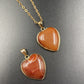 Gold Round Plated Heart Necklace