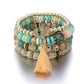 Evil Eye Multilayered Stretched Beaded Bracelets