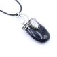 Sliver Moon White Cat Eye Crystal Pendant