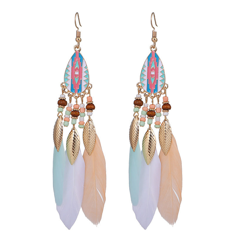 Bohemian Feather Earrings