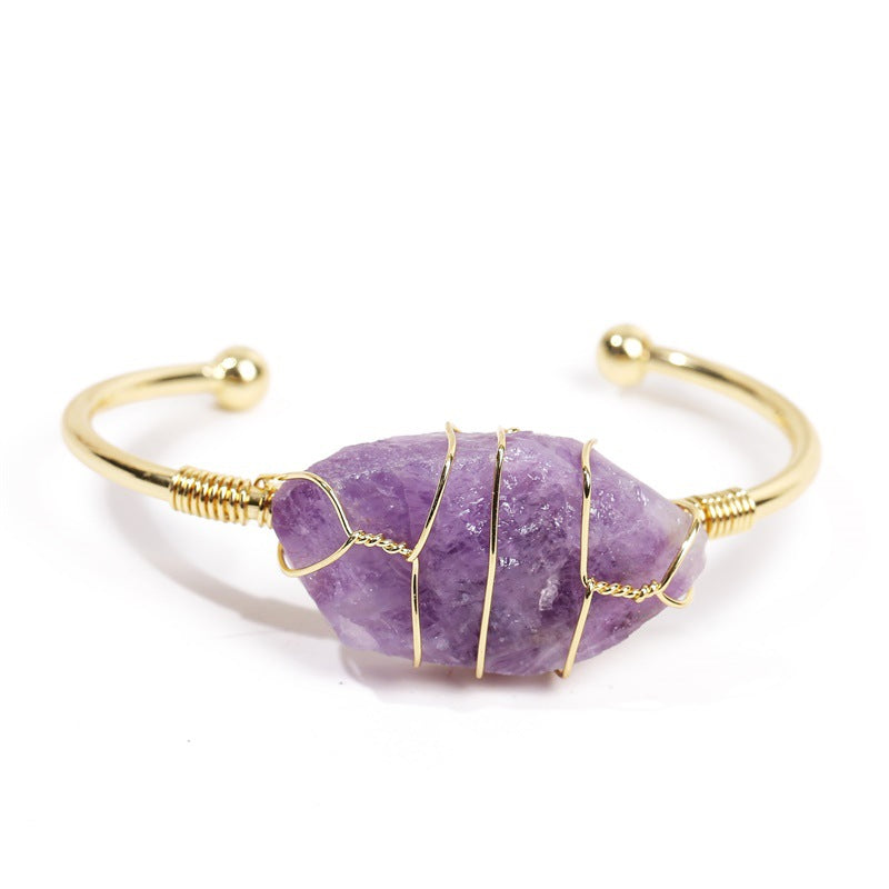 Natural Crystal Bangle