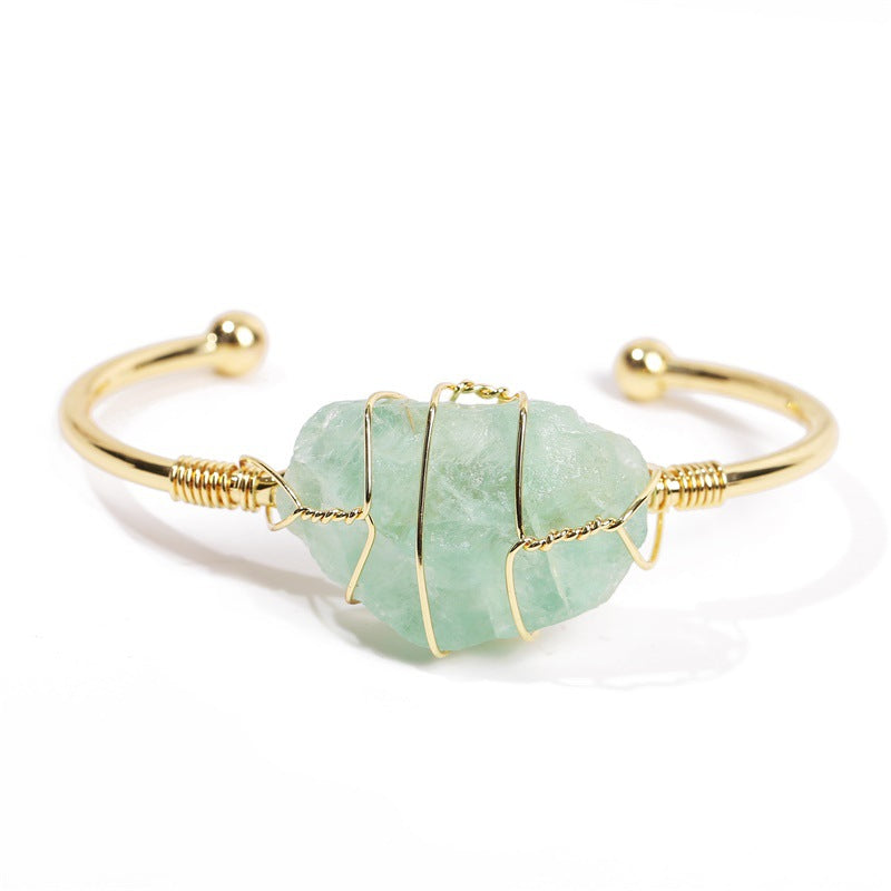 Natural Crystal Bangle