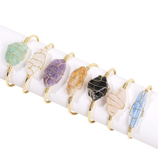 Natural Crystal Bangle