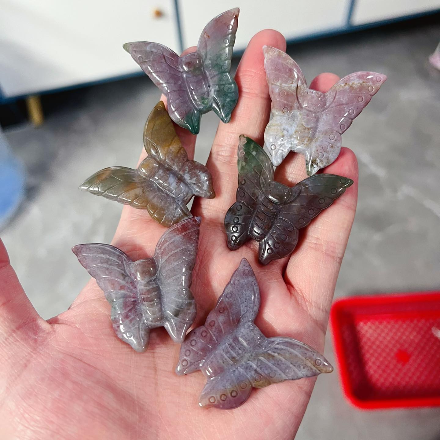 Ocean Jasper&Tiger Eye Butterfly