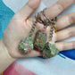 Raw Crystal Gemstone Keychain Charm