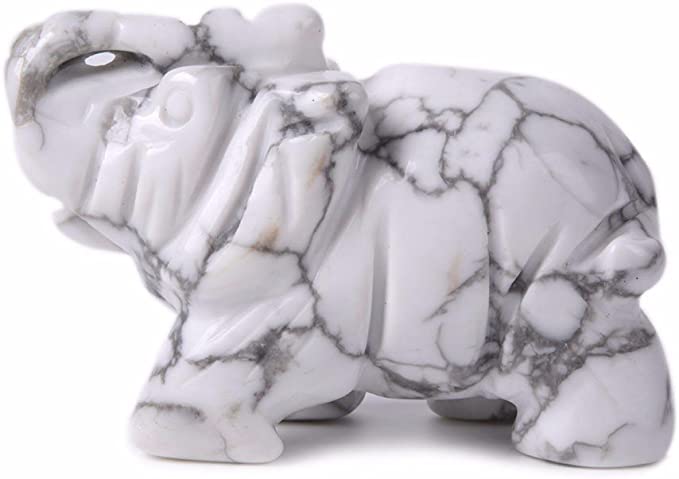 Elephant Crystal Carving 2 inch