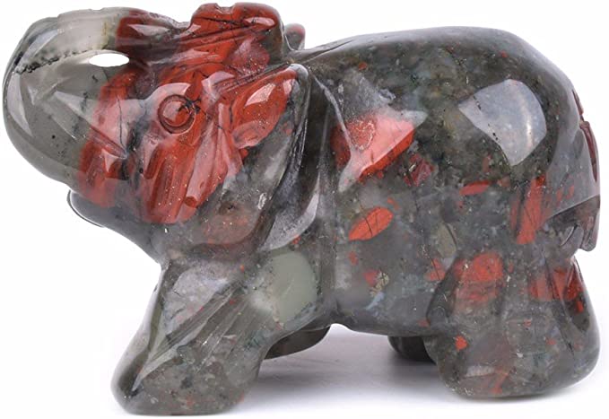 Elephant Crystal Carving 2 inch