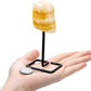 Crystal Raw Metal Stand Home Decor