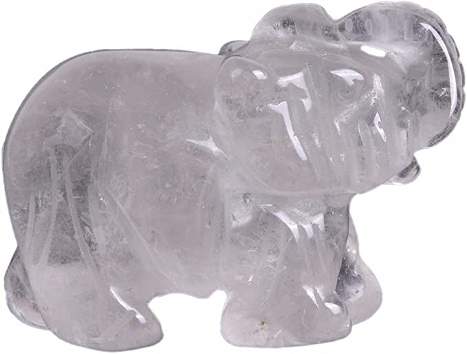 Elephant Crystal Carving 2 inch