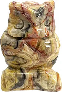 Owl Crystal Carving 2 inch