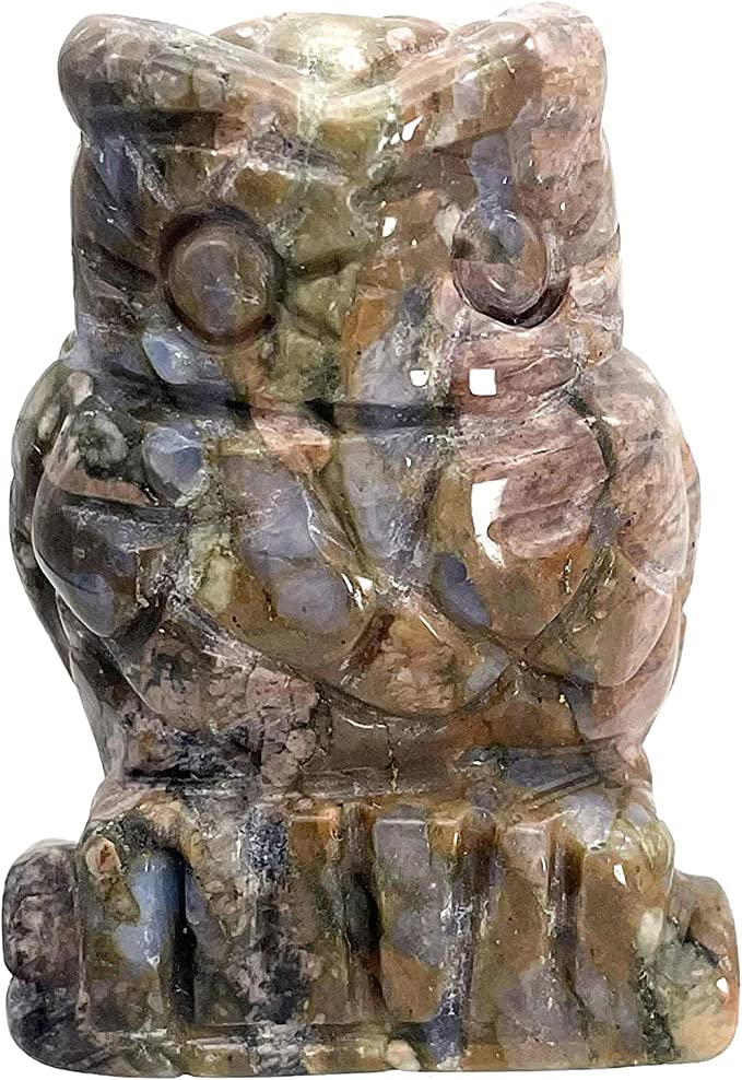 Owl Crystal Carving 2 inch