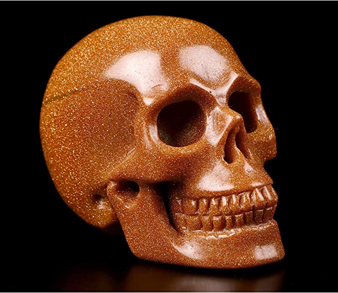 Skull Crystal Carving 2 inch