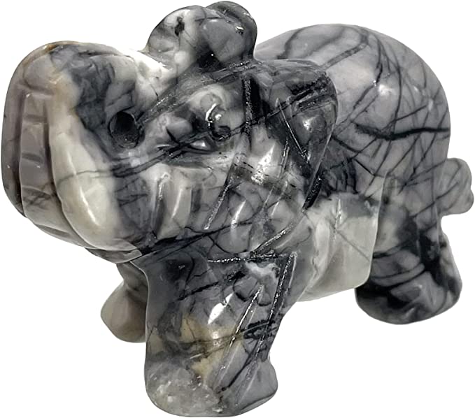 Elephant Crystal carving 1.5 inch