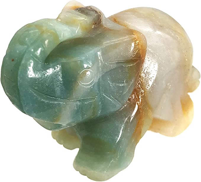 Elephant Crystal Carving 2 inch