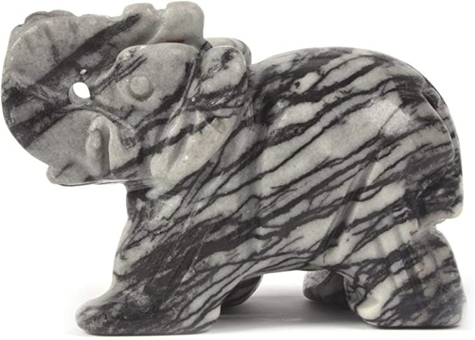 Elephant Crystal Carving 2 inch