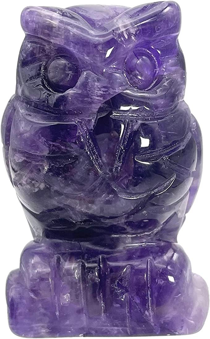 Owl Crystal Carving 2 inch