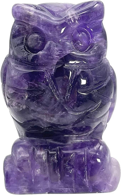 Owl Crystal Carving 2 inch