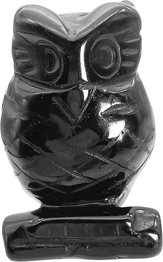 Owl Crystal Carving 1.5 inch