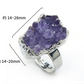 Amethyst Raw Cluster Ring