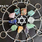 Raw Crystal Gemstone Keychain Charm