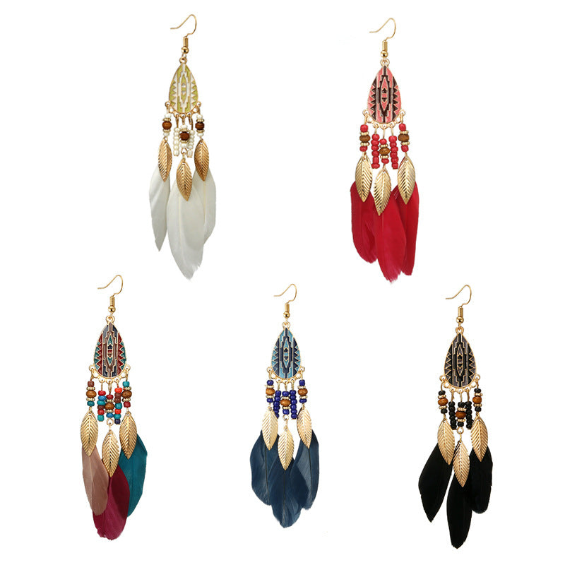 Bohemian Feather Earrings