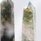 Moss agate tower