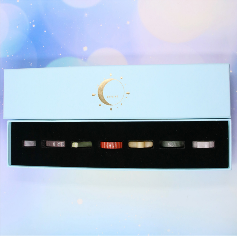 Seven Natural Phenomena Crystal Carving Box