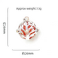 Sliver Life Tree Crystal Ball Pendant