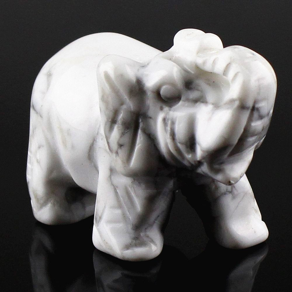 Elephant Crystal carving 1.5 inch