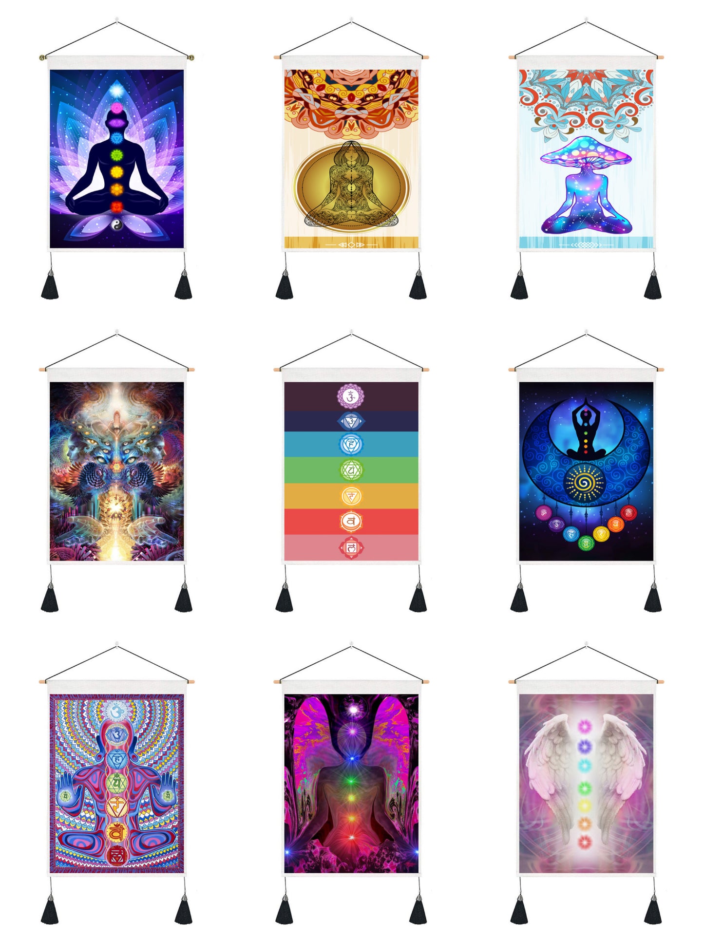 Short Tapestry (Yoga and chakra)