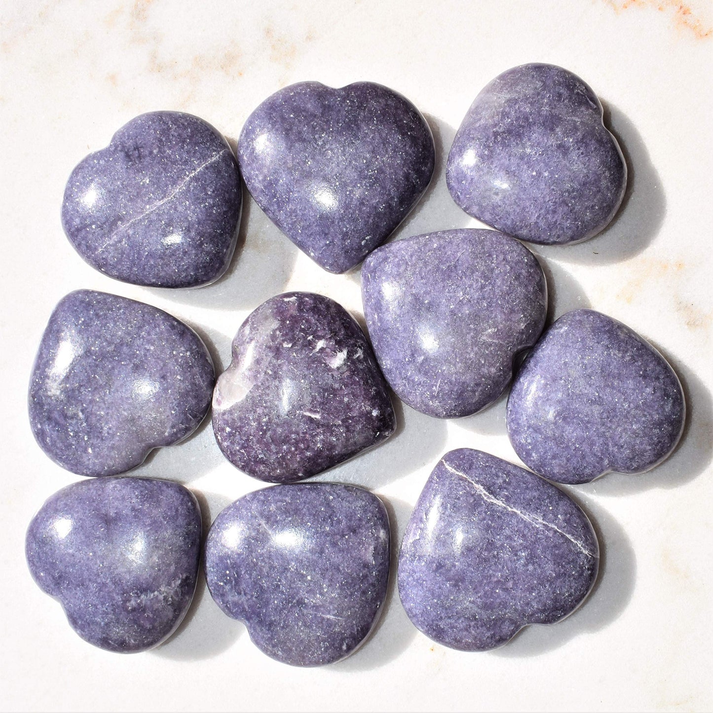 Heart shape natural stone 1 inch