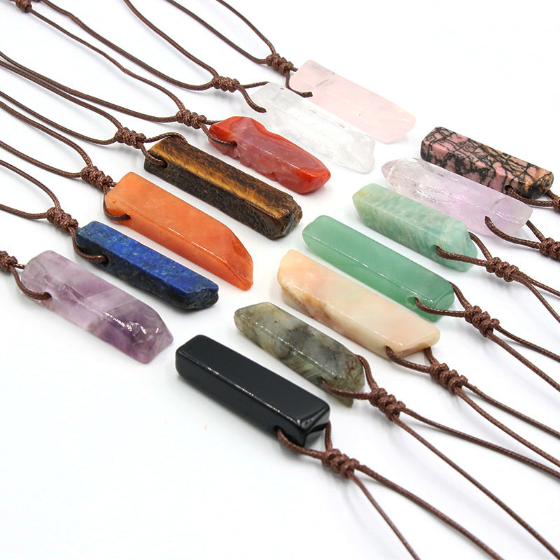 Natural Crystal Slab Necklace