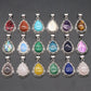 Silver Droplet Crystal Pendant