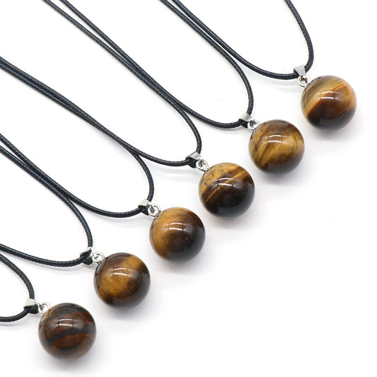 18mm Tiger Eye Sphere Necklace