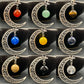 Silver Moon Crystal Bead Pendant