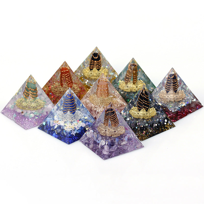 Crystal Point Orgone Pyramid