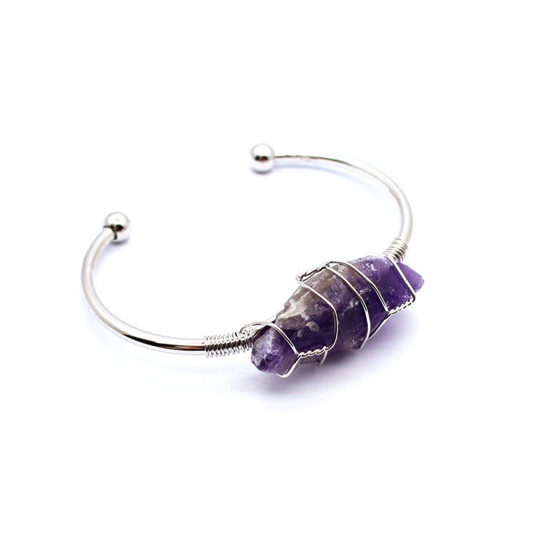 Natural Crystal Bangle