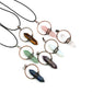 Crystal Point Metal Ring Pendant