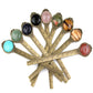 Crystal Stone Metal Bookmark Ruler