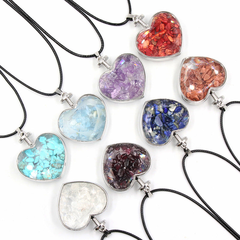 Heart Wishing Bottle Pendant