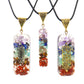 Chakra Chip Stones Orgone Pendant
