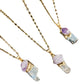 Kyanite Raw Amethyst Necklace