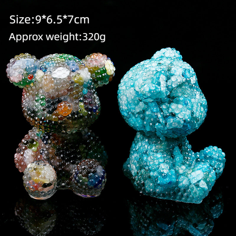 Gem Bumpy Bear Resin Statue